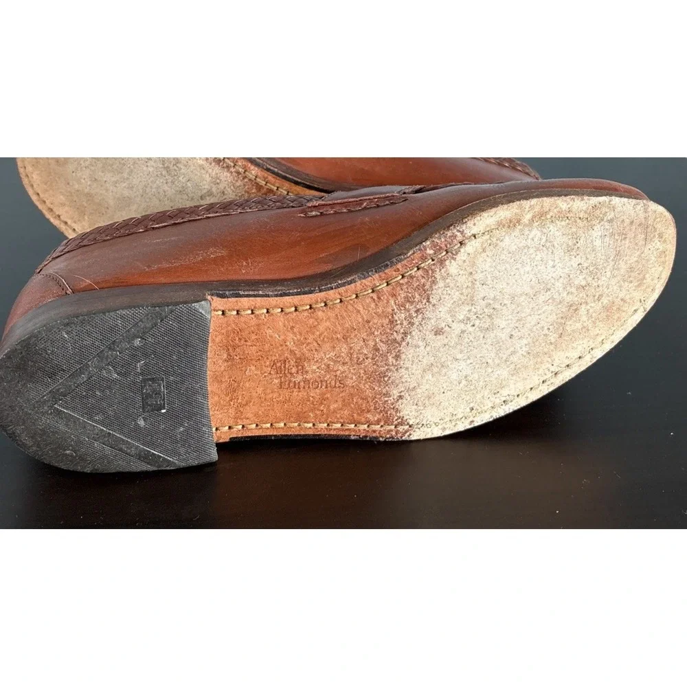 Allen Edmonds Maxfield Tassel Loafer‎ Men 10 Brown Leather Moc-Toe Made in USA